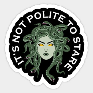 It's not polite to stare Sticker